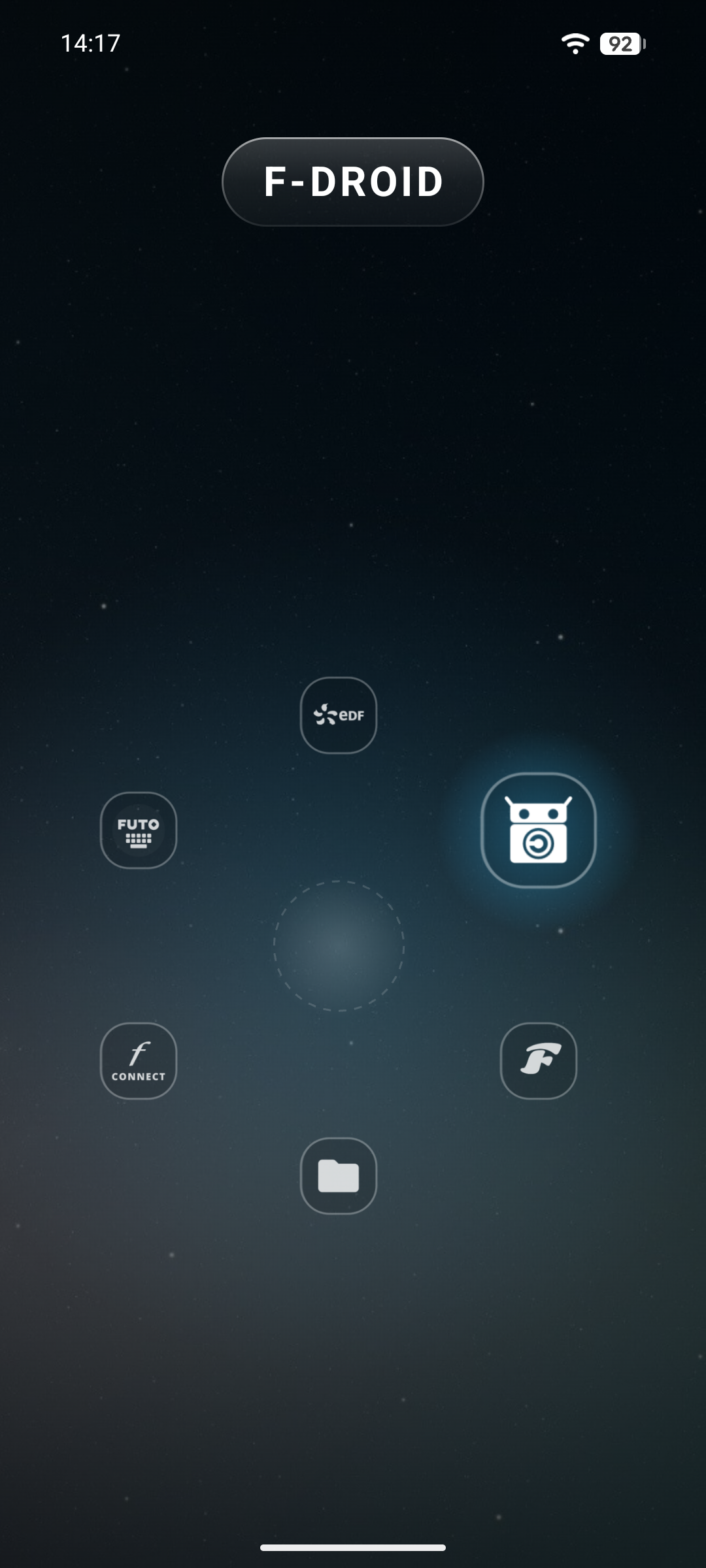 Radial app wheel