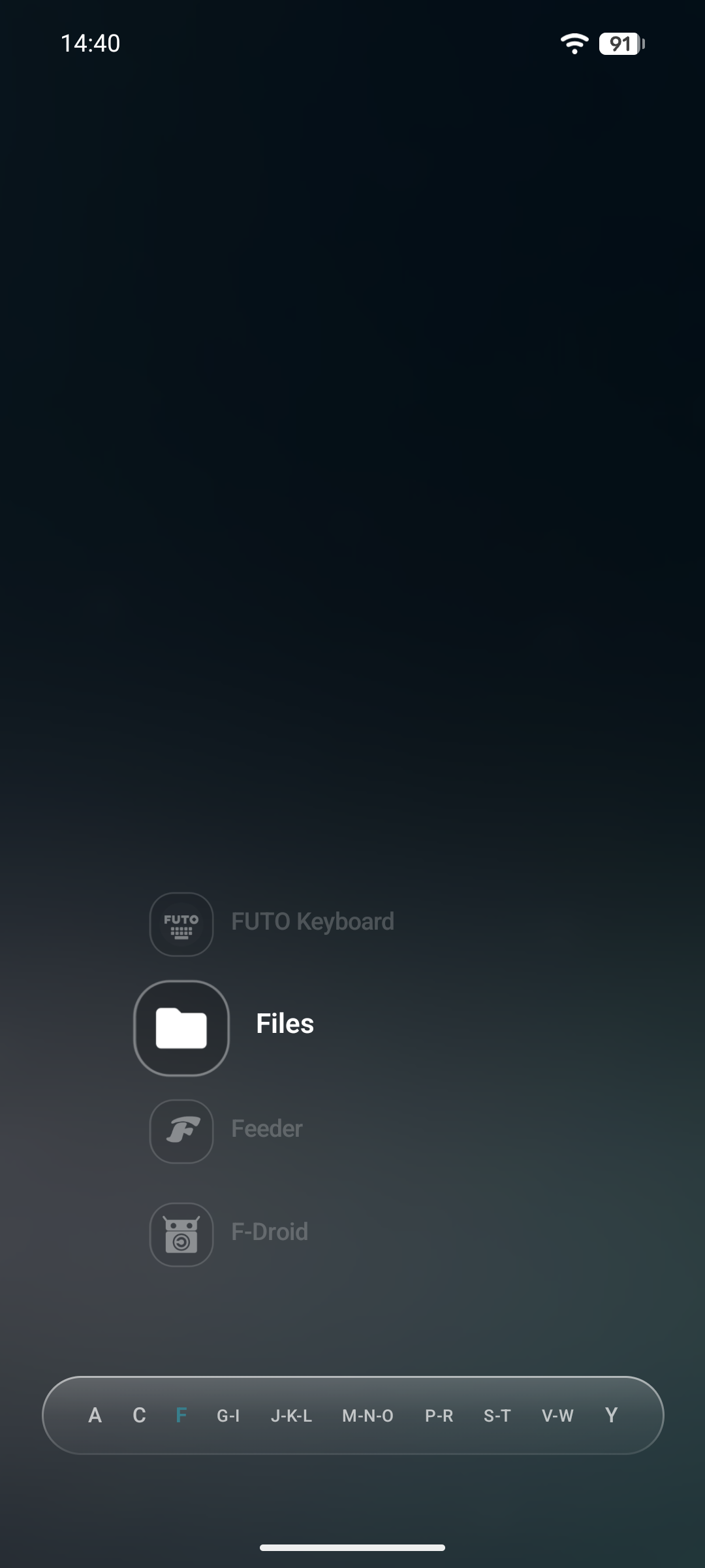 App drawer
