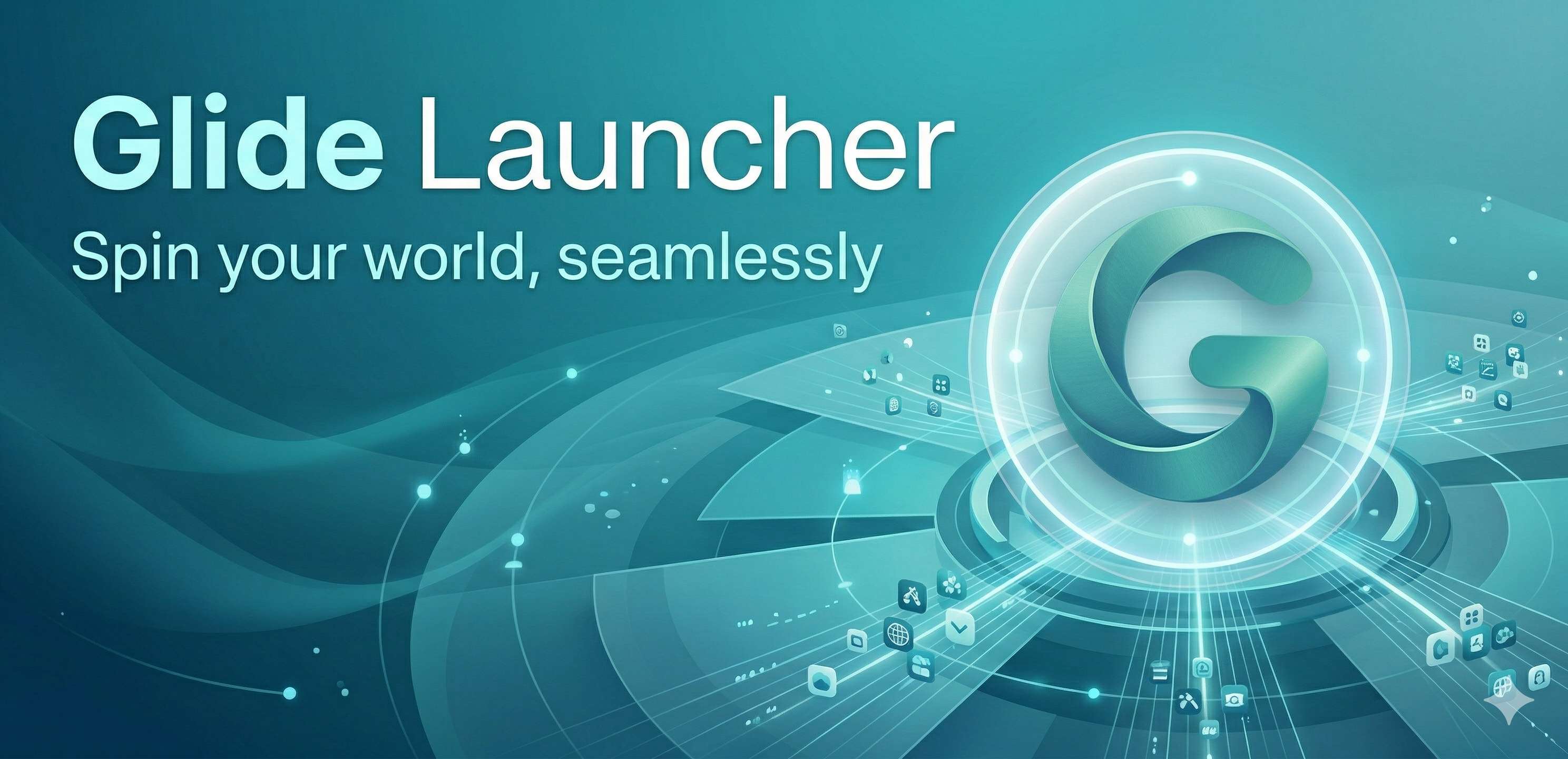 Glide Launcher Play Store Promotional Banner